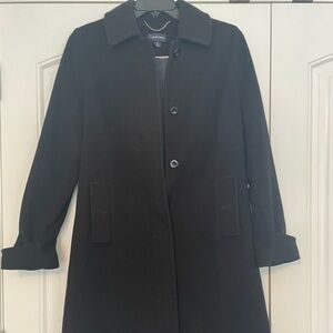 Lands' End Black Pea Coat